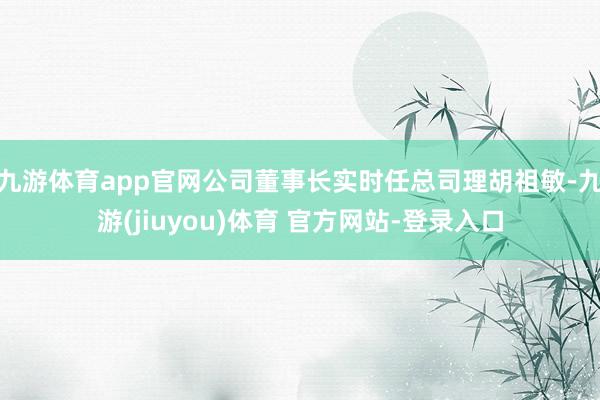 九游体育app官网公司董事长实时任总司理胡祖敏-九游(jiuyou)体育 官方网站-登录入口