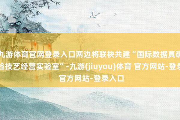 九游体育官网登录入口两边将联袂共建“国际数据真确性核验技艺经营实验室”-九游(jiuyou)体育 官方网站-登录入口