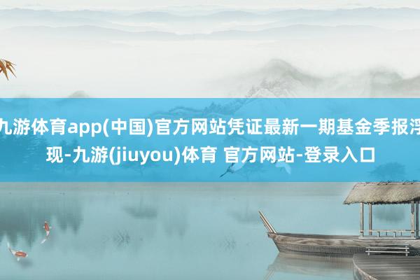 九游体育app(中国)官方网站凭证最新一期基金季报浮现-九游(jiuyou)体育 官方网站-登录入口