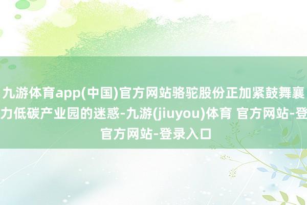 九游体育app(中国)官方网站骆驼股份正加紧鼓舞襄阳新动力低碳产业园的迷惑-九游(jiuyou)体育 官方网站-登录入口