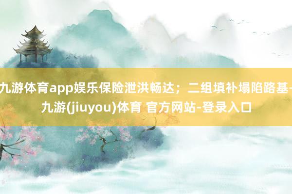 九游体育app娱乐保险泄洪畅达；二组填补塌陷路基-九游(jiuyou)体育 官方网站-登录入口